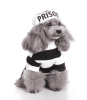Pet Life Striped Retro Inmate Prisoner Pet Dog Costume Uniform