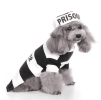 Pet Life Striped Retro Inmate Prisoner Pet Dog Costume Uniform