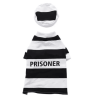 Pet Life Striped Retro Inmate Prisoner Pet Dog Costume Uniform