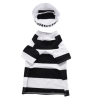 Pet Life Striped Retro Inmate Prisoner Pet Dog Costume Uniform