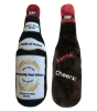 Wine Bottle Squeaky Dog Plush Toy (Bark'gundy Red Whine)