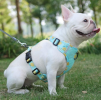 Dog Harnesses; New style dog chest strap vest type big dog chest strap explosion-proof flush walking dog rope reflective pet traction rope