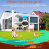 Dog Fence System Pet Containment System with 100 Adjustable Levels IPX7 Waterproof Rechargeable Receiver Underground Fence for Small Medium Large
