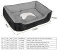 Pet Dog Bed Soft Warm Fleece Puppy Cat Bed Dog Cozy Nest Sofa Bed Cushion Mat S Size