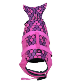 Dog Lifesaver Vests with Rescue Handle for Small Medium and Large Dogs for Swimming Pool Beach Boating (Colour: Rose, Size: XS)