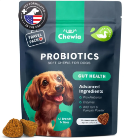 Probiotics For Dogs Support Gut Health Immunity Yeast Balance Itchy Skin Allergies Probiotics And Digestive Enzymes Coproph (Option: Chewia)