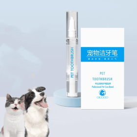 Pet Toothbrush Pen Teeth Cleaning Tools Breath Pet (Option: Pet Toothbrush Pens 1pack-1PC)