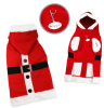 Santa Hooded Sweater with Soft Fur Trims