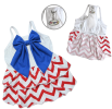 Patriotic Red/White/Blue Large Bow Sundress
