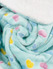 Ultra Plush Colorful Hearts Blanket