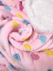 Ultra Plush Colorful Hearts Blanket