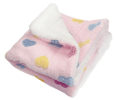 Ultra Plush Colorful Hearts Blanket