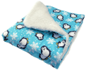 Penguins & Snowflakes Flannel/Ultra Plush Blanket
