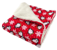 Penguins & Snowflakes Flannel/Ultra Plush Blanket