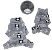 Ultra Thick Plush Penguins Turtleneck Pajamas