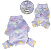 Ultra Plush Colorful Bones/Paws Turtleneck Pajamas