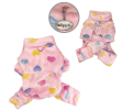 Ultra Plush Colorful Hearts Turtleneck Pajamas