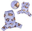 Silly Monkey Front Sleeveless Fleec Pajamas