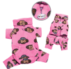 Silly Monkey Fleece Turtleneck Pajamas