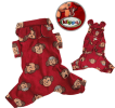 Adorable Silly Monkey Fleece Dog Pajamas/Bodysuit with Hood