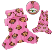 Adorable Silly Monkey Fleece Dog Pajamas/Bodysuit with Hood
