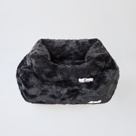 Bella Dog Bed Collection (Color Option: Black, Size: L)