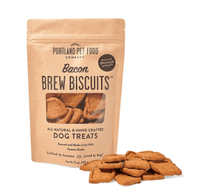 Portland Pet Food Company - Dog Treat Biscuit - Case Of 6-5 Oz (Flavor: Brew with Bacon)