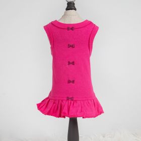 Candy Bow Dog Dress Collection (Color: Fuchsia, Size: XXS)