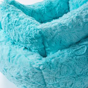 Cuddle Dog Bed Collection (Color Option: Aquamarine, Size: L)