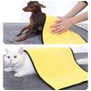 Coral velvet speed pet dry towel dog cat bath towel soft absorbent pet bath towel