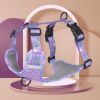 Dog Harnesses; New style dog chest strap vest type big dog chest strap explosion-proof flush walking dog rope reflective pet traction rope