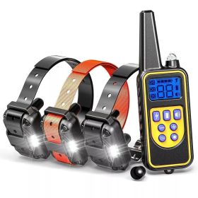 3000 FT Dog Training US Collar Rechargeable Remote Shock PET Waterproof Trainer (Size: For 3 Dogs)