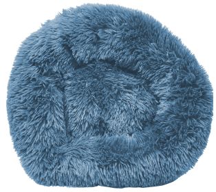 Pet Life 'Nestler' High-Grade Plush and Soft Rounded Dog Bed (Color: Blue, Size: Large)