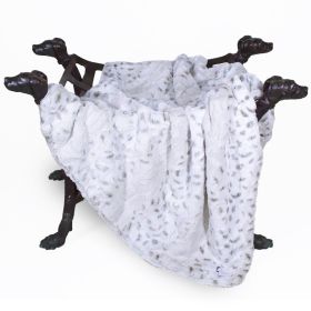 Deluxe Dog Blankets (Color: Pearl Leopard, Size: SM)