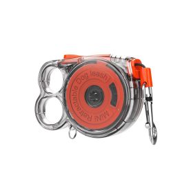 Mini Retractable Dog Leash - For Small Pets Lightweight Design Easy To Use Ideal For Outdoor Use (Color: Red)