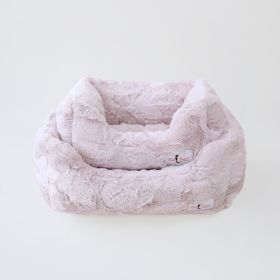 Luxe Dog Bed Collection (Color Option: Blush, Size: L)