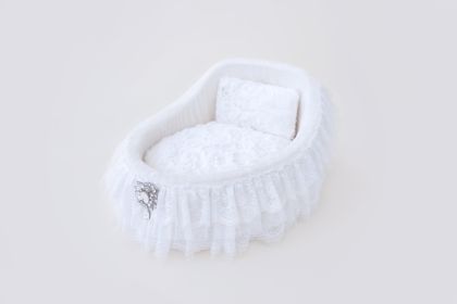 Crib Dog Bed Collection (Color Option: Snow White)