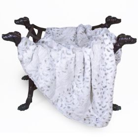 Deluxe Dog Blankets (Color: Pearl Leopard, Size: Throw)