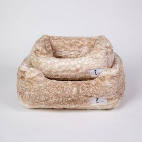 Cashmere Dog Bed (Color: Gold Fawn, Size: SM)