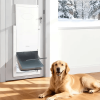 Pet Door, with Three Magnetic Flaps and Metal Frame, Strong and Weatherproof Dog Door for Interior and Exterior Doors, Easy to Install