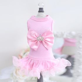 Royal Princess Dog Dress (Color: Pink, Size: SM)