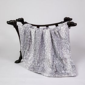 Cashmere Dog Blankets (Color: Silver Fawn, Size: LG)