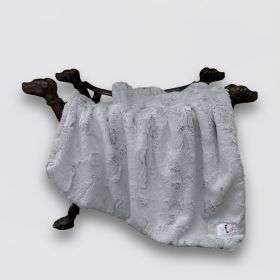 Dolce Vita Dog Blankets (Color: Sterling, Size: Throw)